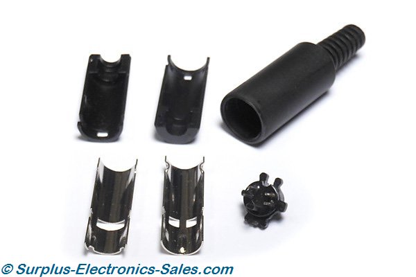 Male 4-Pin Mini-Din Connector - Click Image to Close